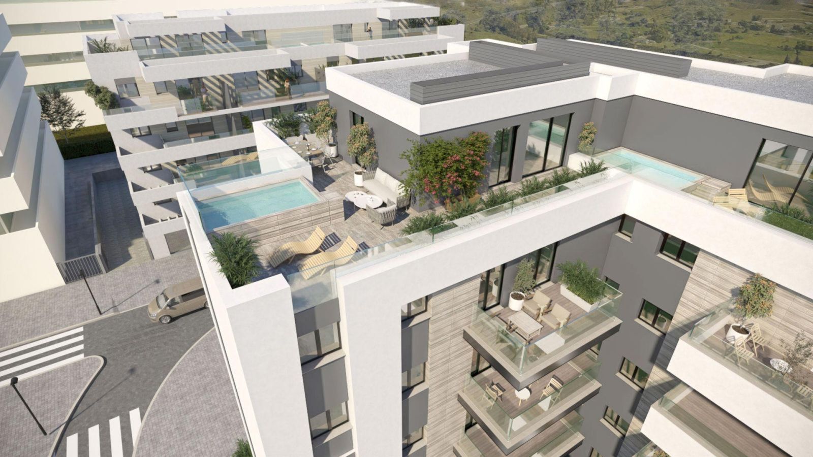 02 premier residencial mijas aerial view